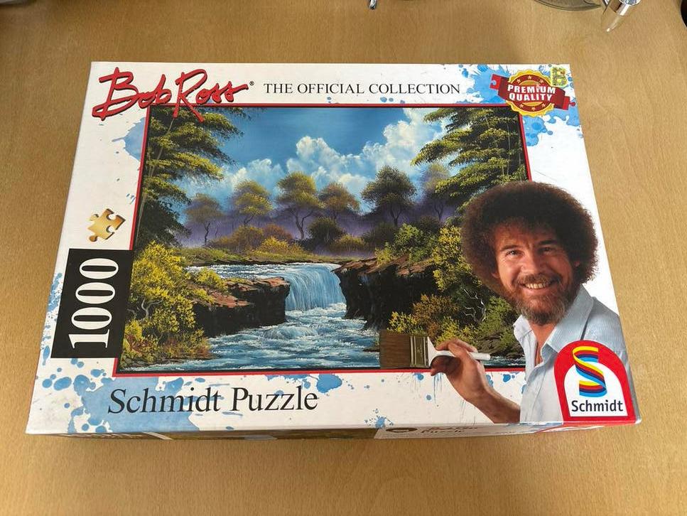 Bob Ross Schmidt Puzzel - 1000 stukjes, Ophalen of Verzenden, 500 t/m 1500 stukjes, Zo goed als nieuw, Legpuzzel