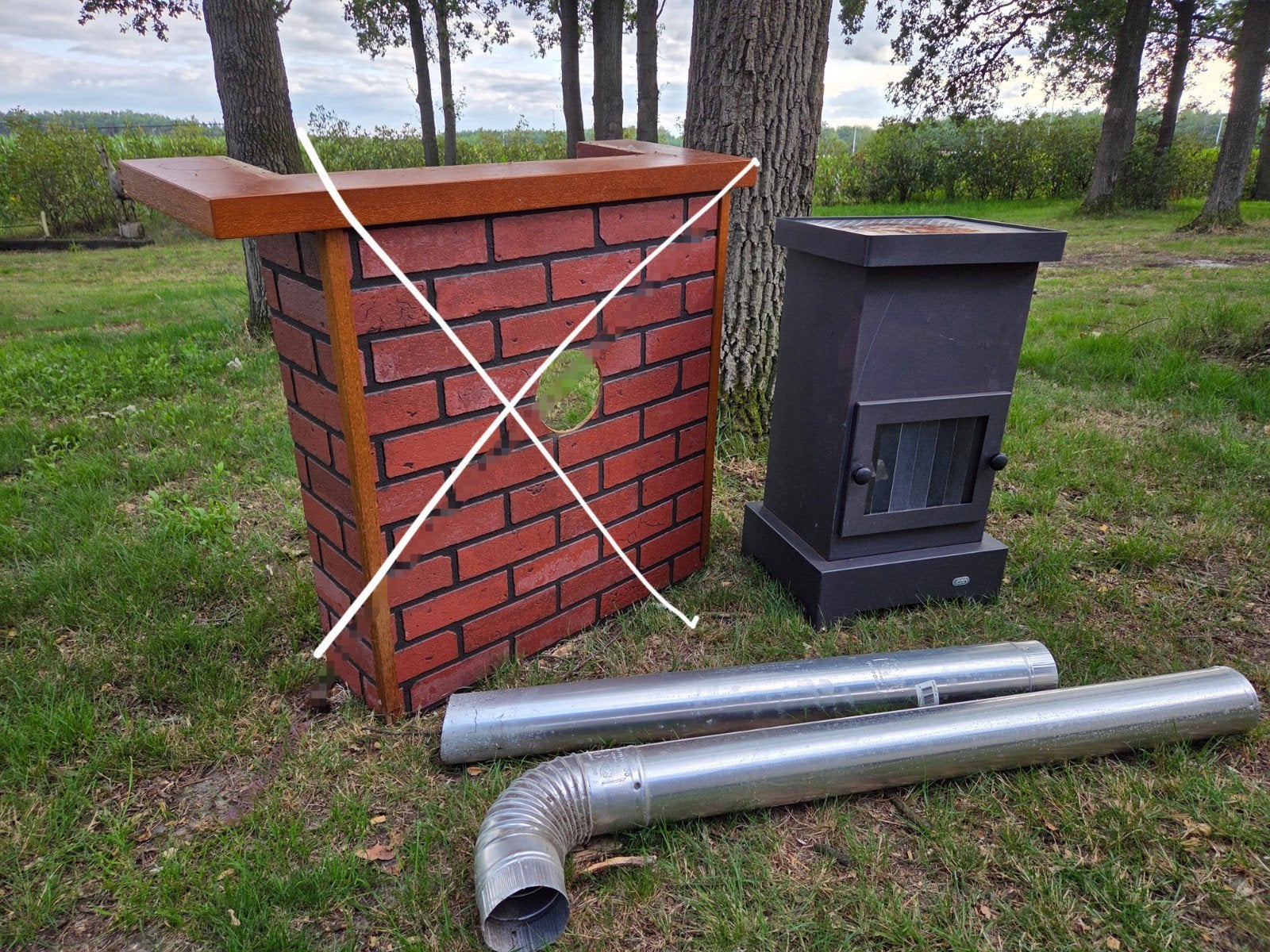 Calvix sparky st gashaard met pijpen, Ophalen, Gebruikt, Gas, Vrijstaand
