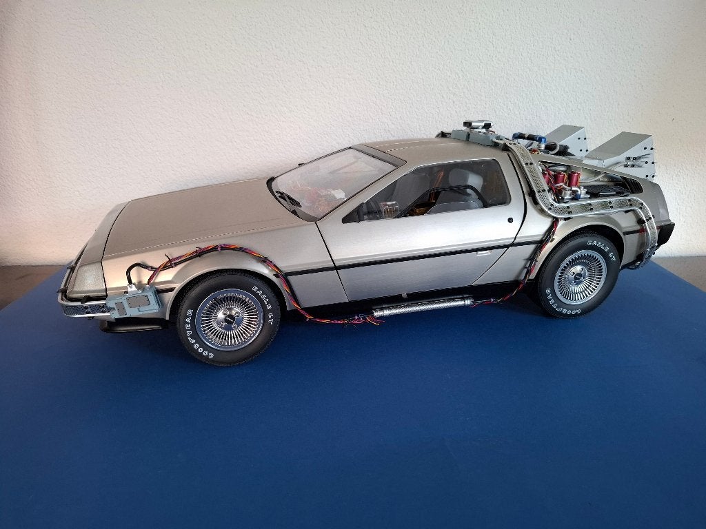 PremiumX DeLorean DMC-12 Back to the Future model 1:8, Overige merken, Gebruikt, 1:50 of kleiner, Auto