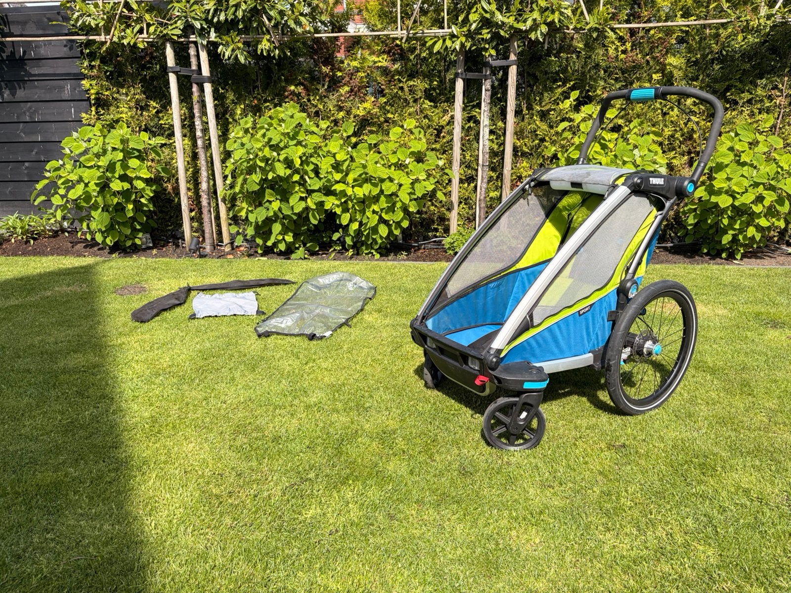 Thule fiets/wandelwagen Sport 1, Ophalen, Gebruikt, Opvouwbaar, Kinderkar