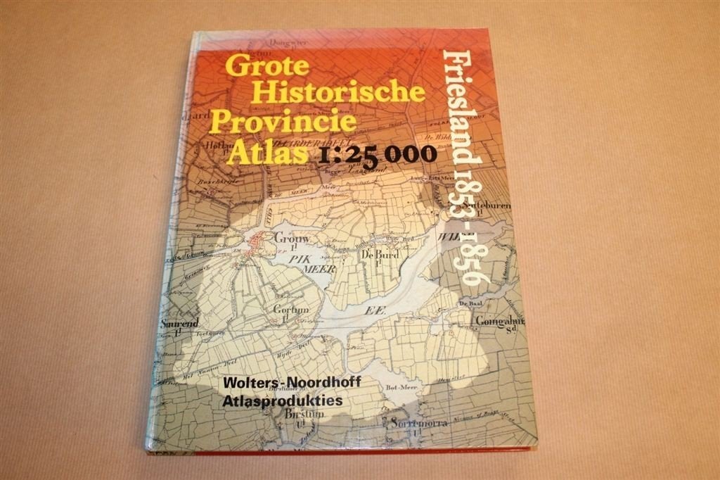 Grote Historische Provincie Atlas - Friesland 1853-1856, Boeken, Ophalen of Verzenden, 1800 tot 2000, Nederland, Landkaart