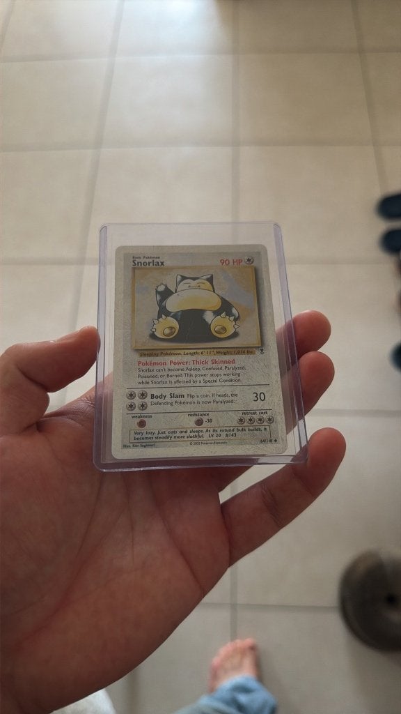 Snorlax Legendary Collection, Ophalen of Verzenden, Zo goed als nieuw, Losse kaart, Foil