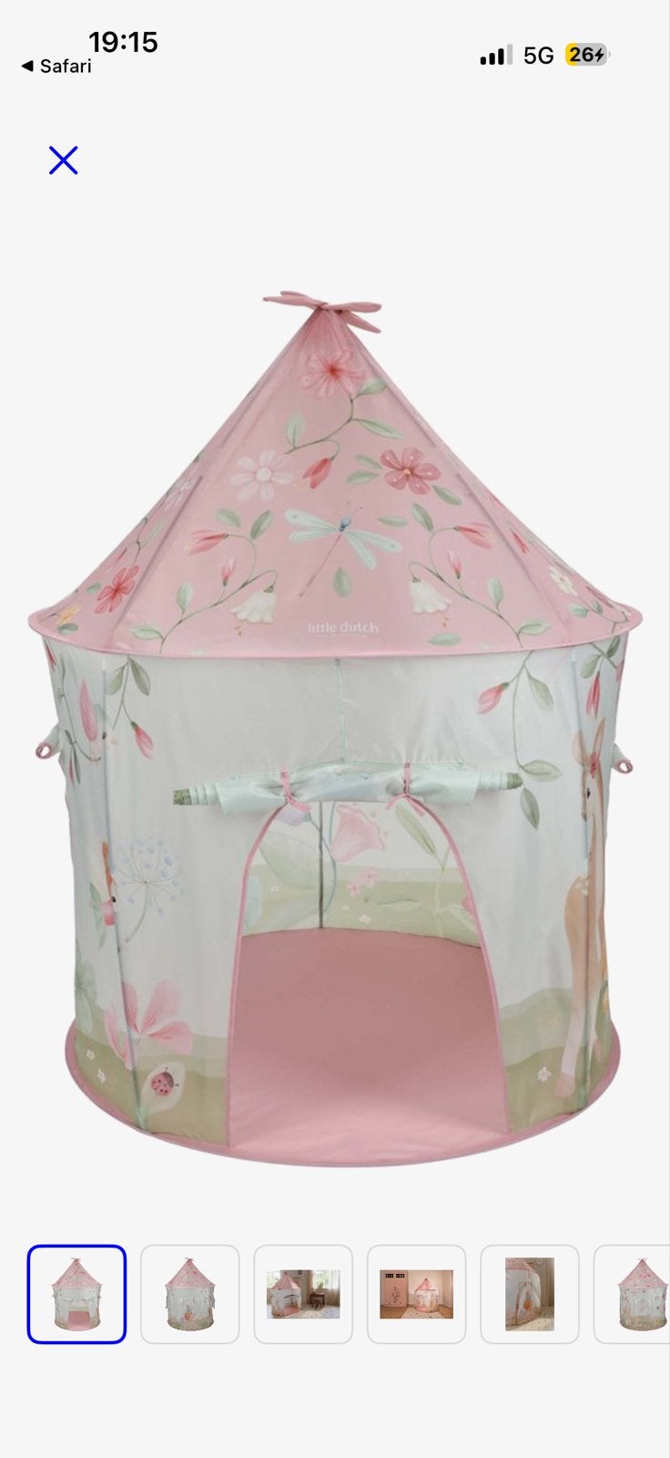 Little Dutch Speeltent - Roze met Bloemen en Libellen, Ophalen, Zo goed als nieuw