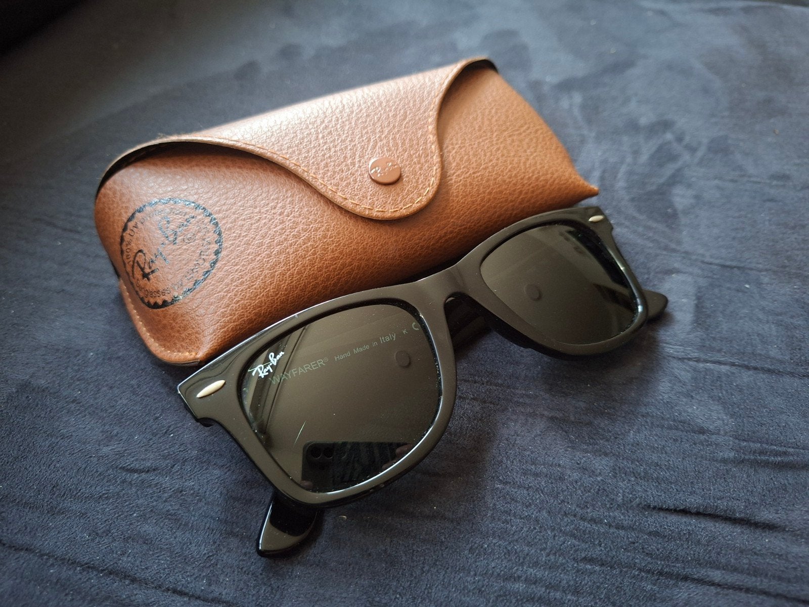 Ray-Ban Wayfarer Zonnebril RB 2140 901 5022, Ophalen, Zonnebril, Zwart, Zo goed als nieuw