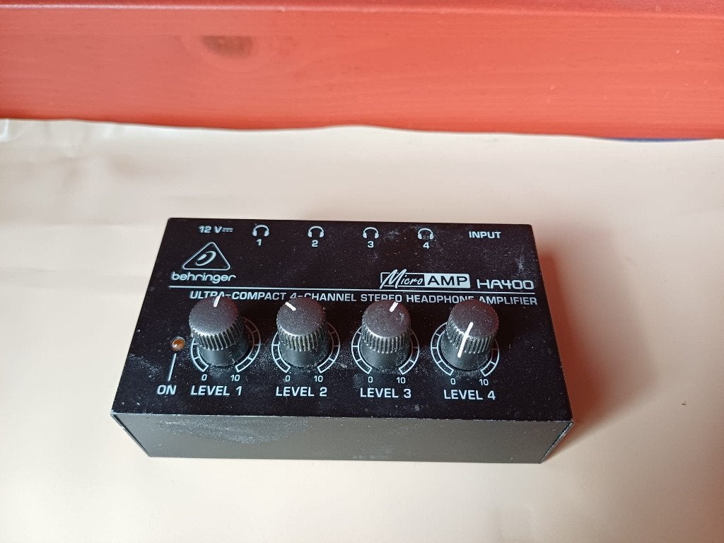 Behringer HA400 MicroAMP compacte 4-kanaals hoofdtelefoon, Ophalen of Verzenden