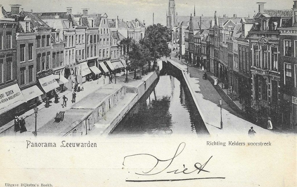 Leeuwarden, Panorama. Richting Kelders voorstreek, Verzenden, Voor 1920, Gelopen, Friesland