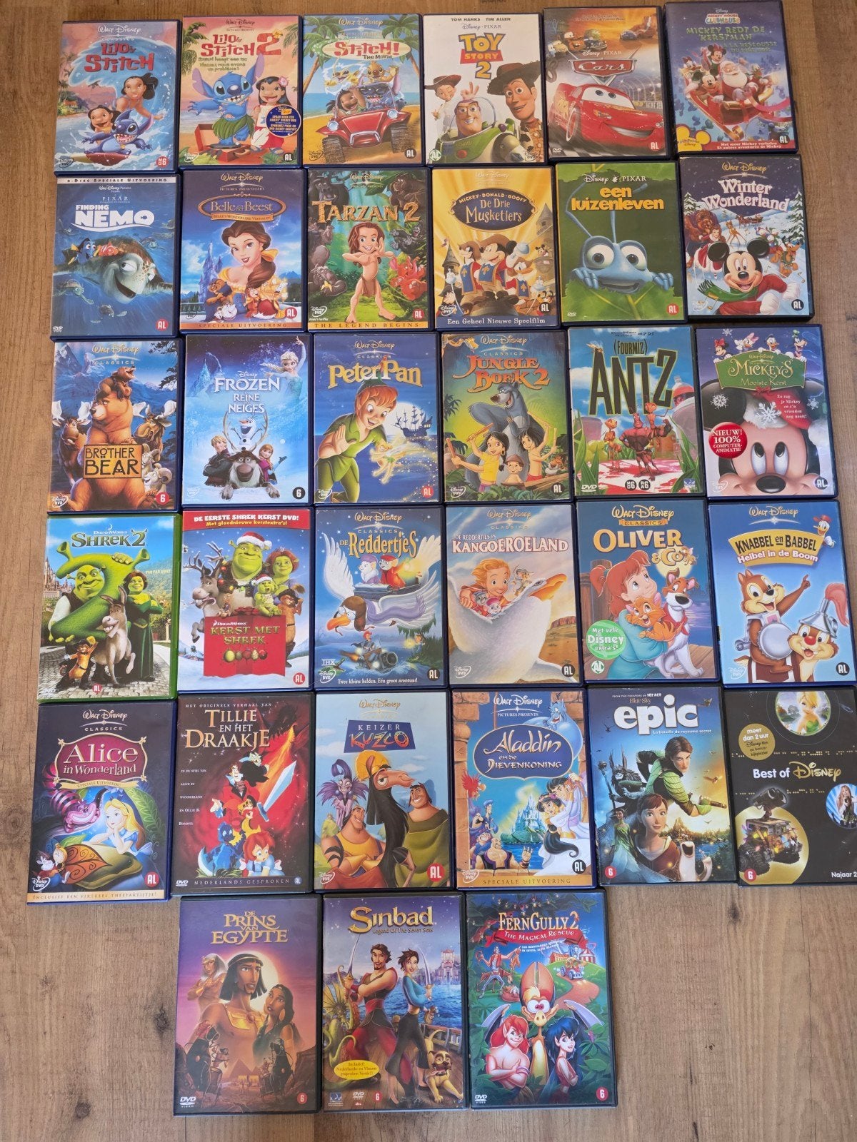 Grote collectie Disney en animatie DVD's, Gebruikt, Animatie, Verzamelbox, Alle leeftijden