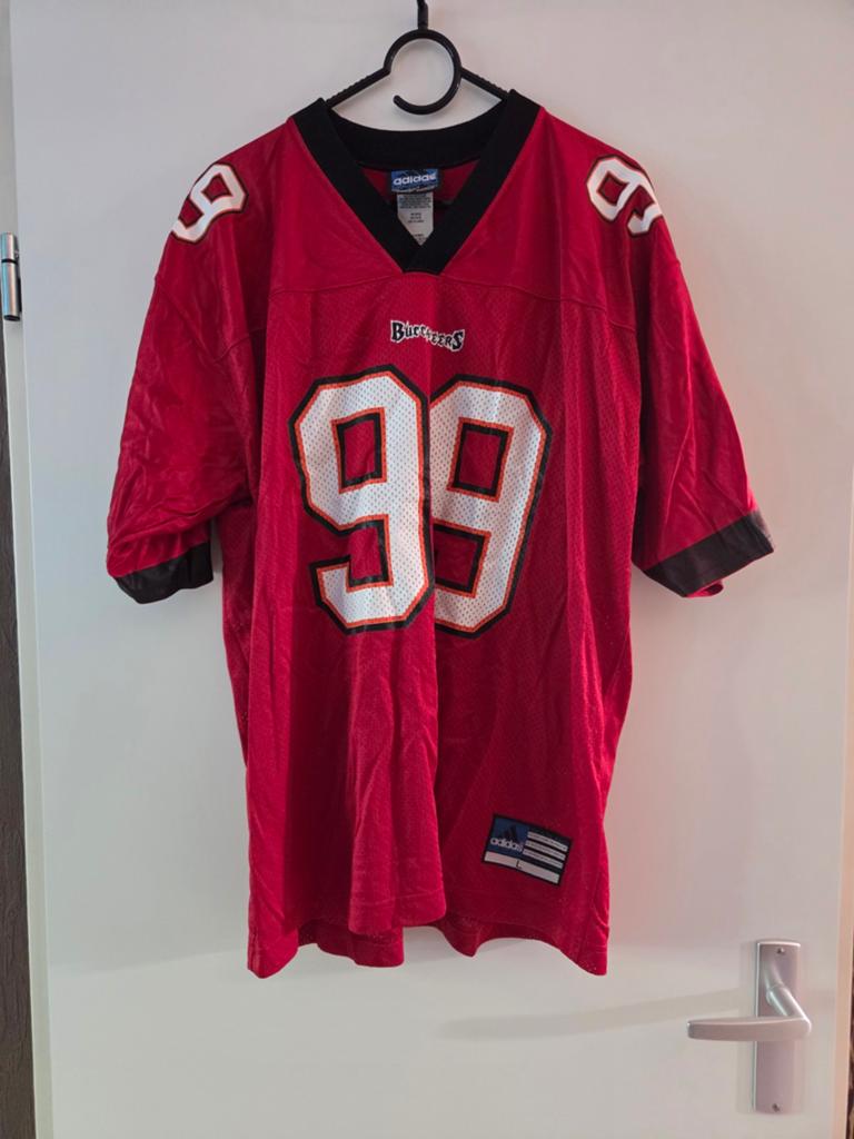 Vintage Adidas NFL Tampa Bay Buccaneers Sapp #99 jersey L, Maat 52/54 (L), Ophalen of Verzenden, Zo goed als nieuw, Adidas