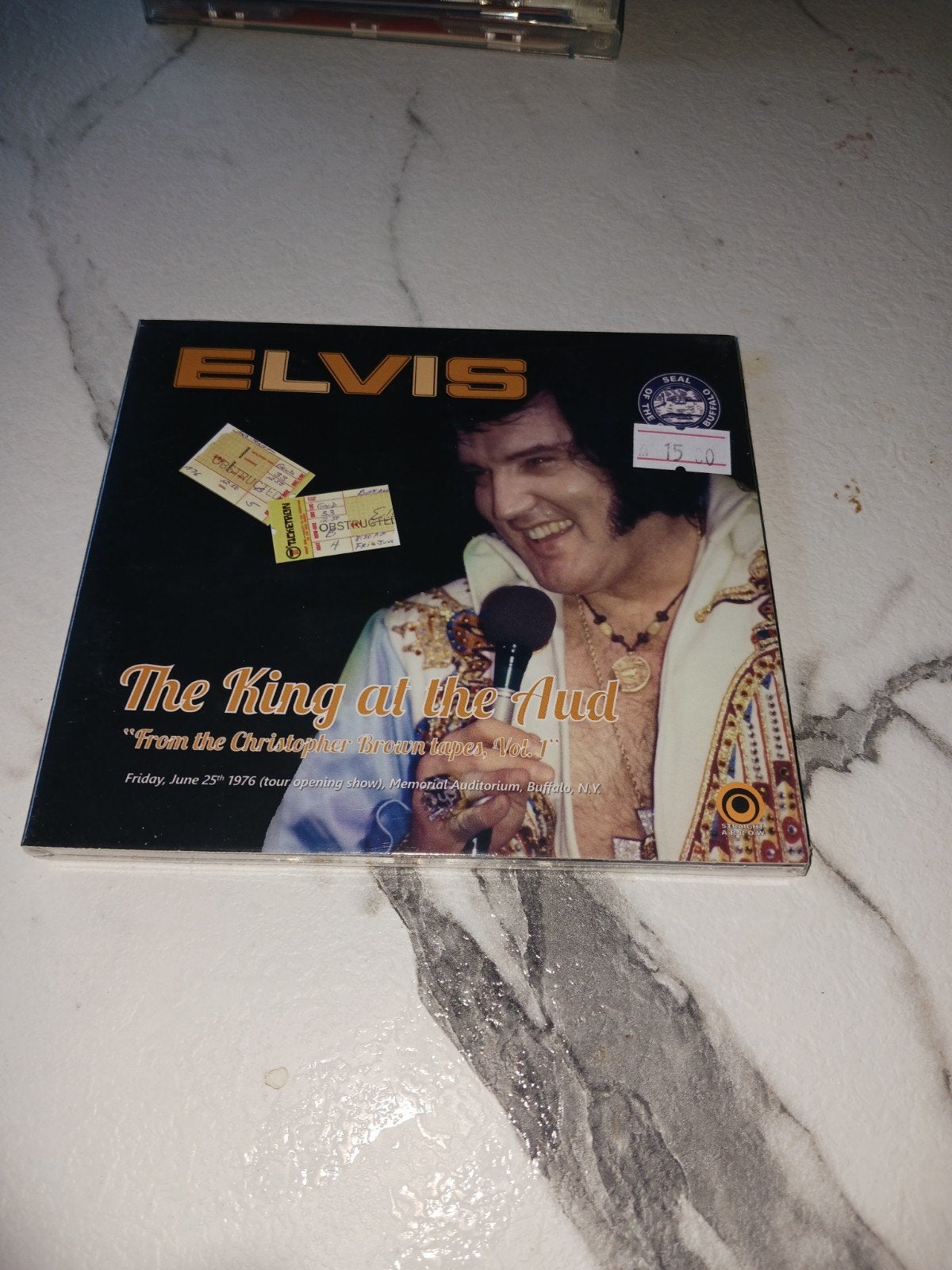 Elvis Presley - The King at the Aud CD (Live 1976), Ophalen of Verzenden, Nieuw in verpakking, Pop, Album