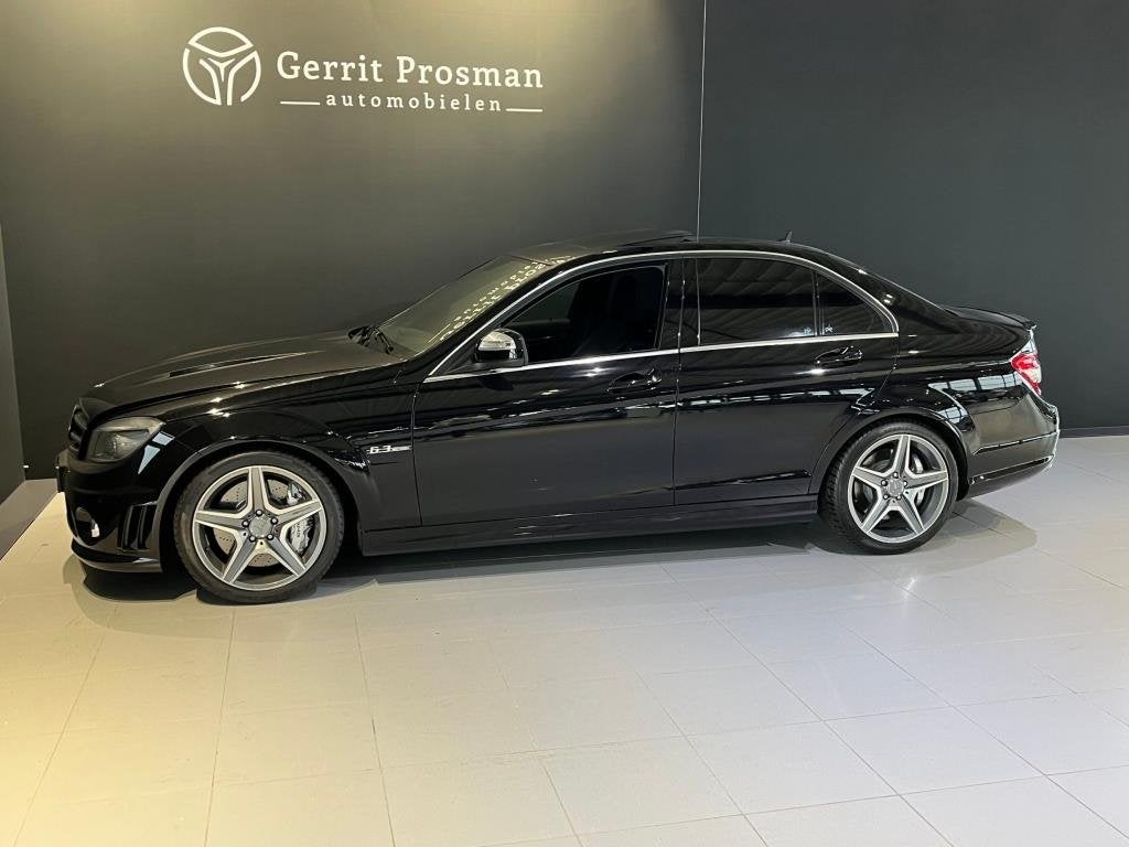 Mercedes-Benz C-klasse AMG 63, Auto's, Automaat, Achterwielaandrijving, Zwart, Leder
