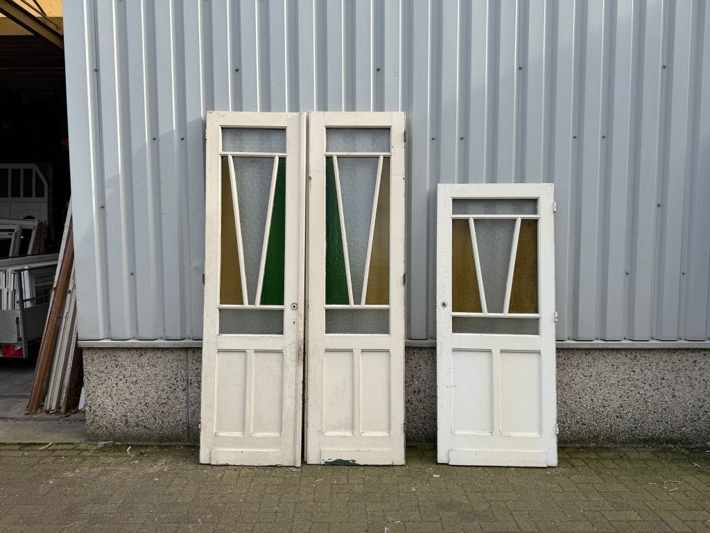 Prachtige set antieke ensuitedeuren en een losse deur, La belle porte, Jurgen.hoogenboezem@gmail.com, Binnendeur, Ophalen of Verzenden