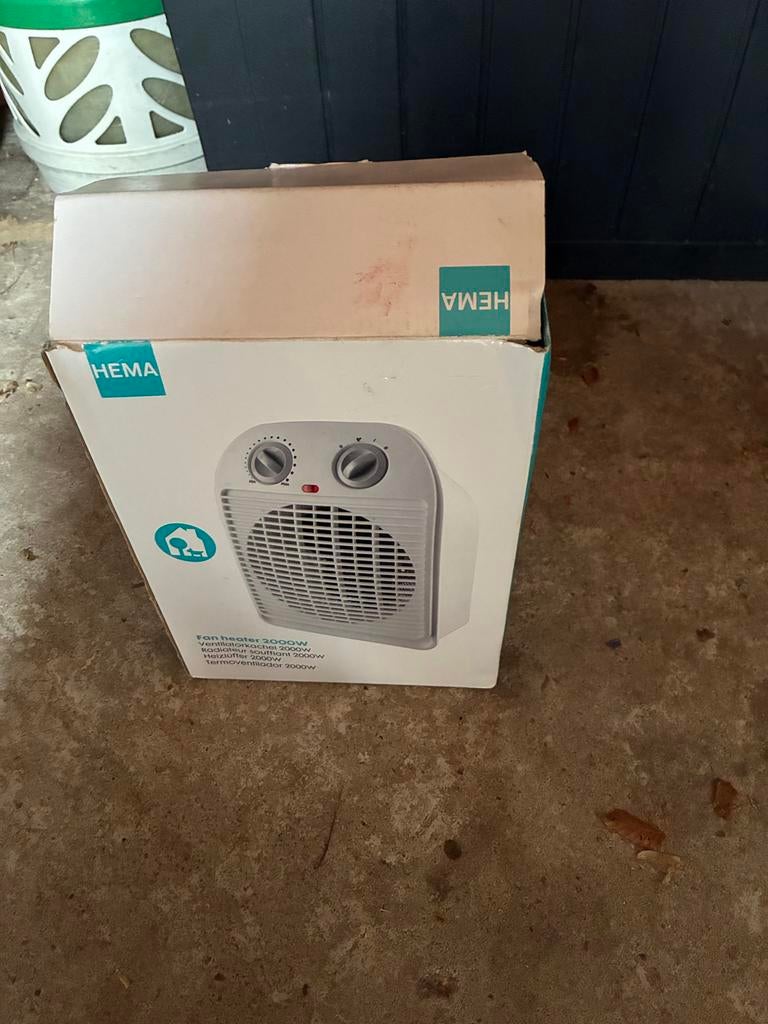 Hema Ventilator kachel 2000W - Nieuw in doos, Ophalen, Zo goed als nieuw, 800 watt of meer, Kachel