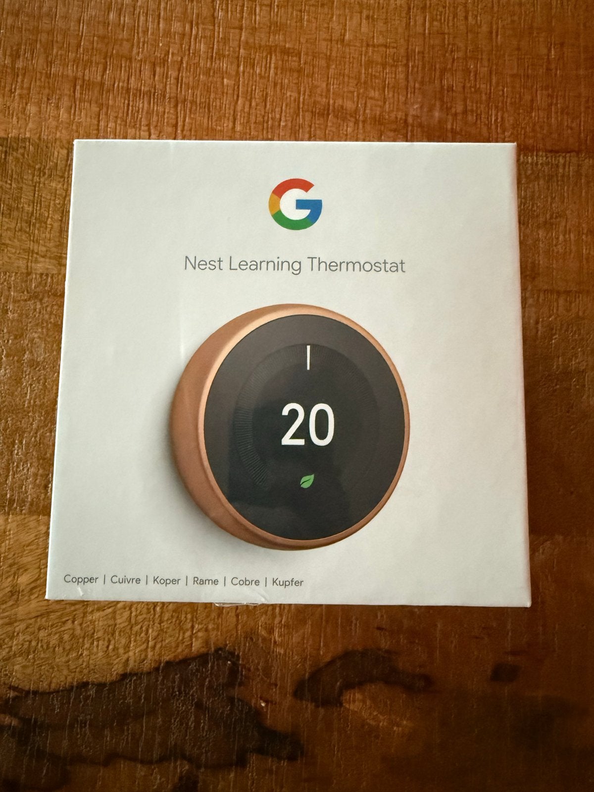 NEW: Google Nest Thermostaat met Heat Link (Koper, V3), Ophalen of Verzenden, Slimme thermostaat, Nieuw