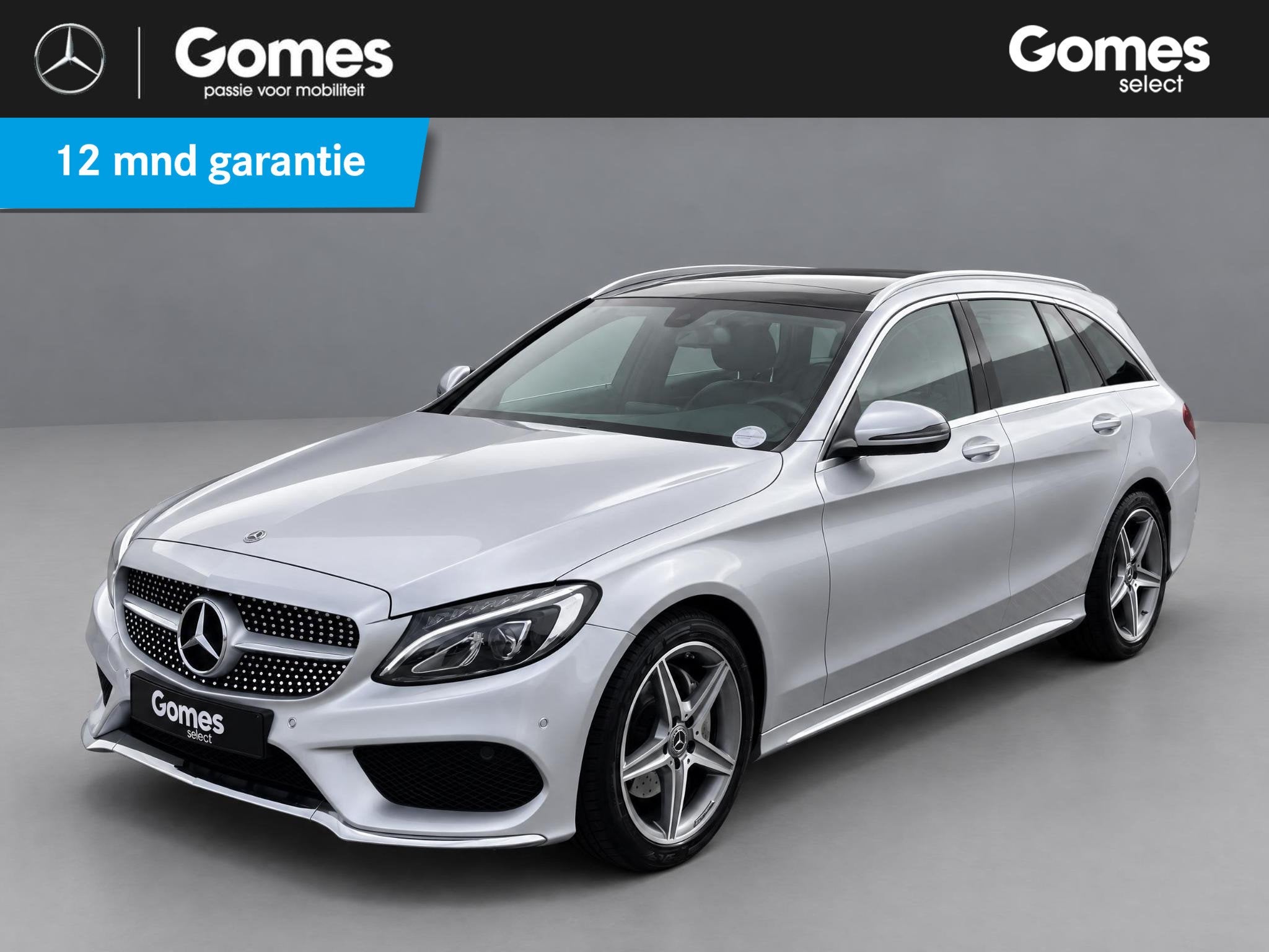 Mercedes-Benz C-klasse Estate 180 AMG Sport Edition, Auto diversen, Automaat, Stationwagon, Zilver of Grijs, Mercedes-Benz Nederland B.V.