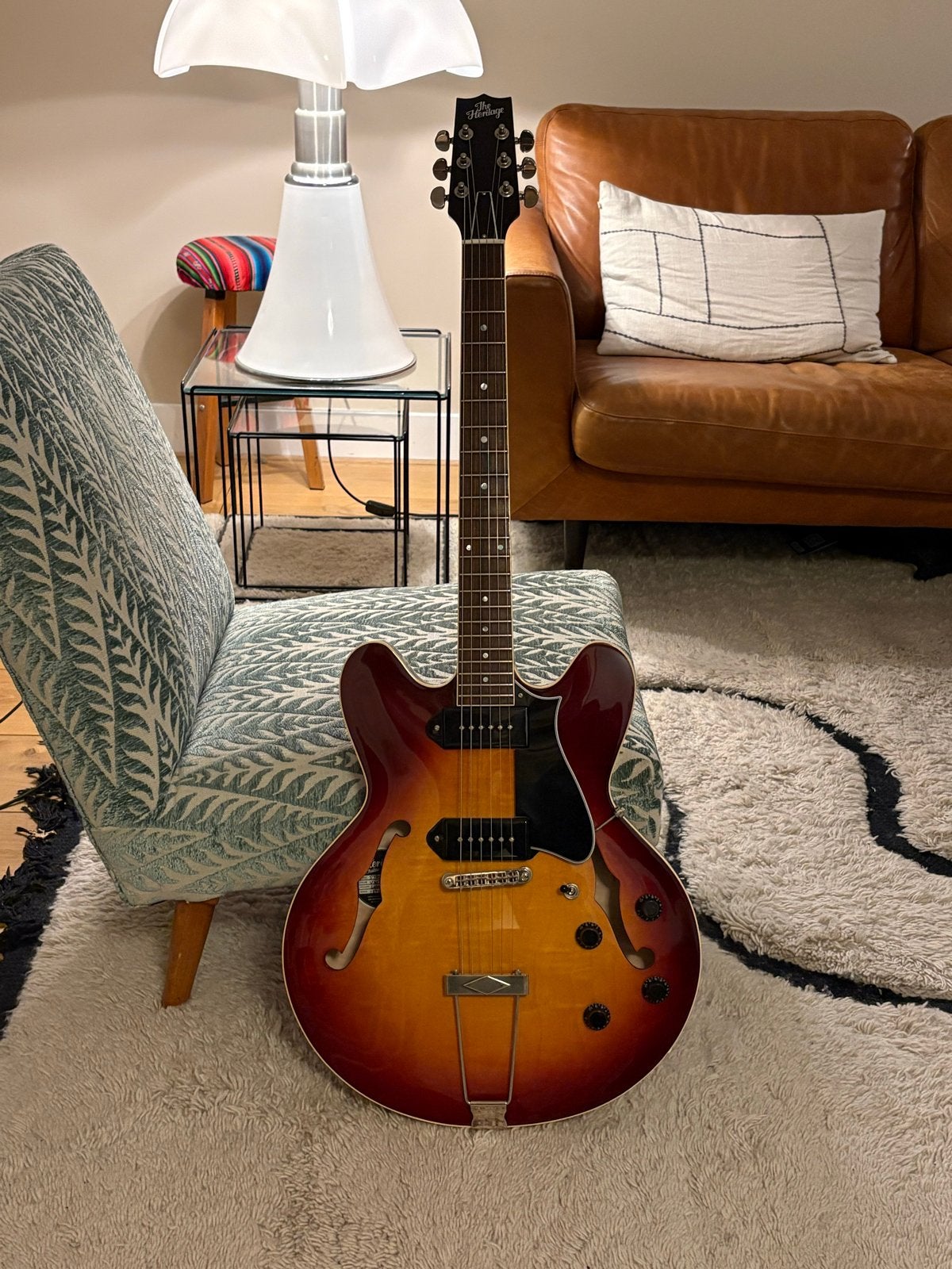 Heritage H530 Thinline Hollow Body - Zo goed als nieuw, Ophalen, Zo goed als nieuw, Hollow body, Overige merken