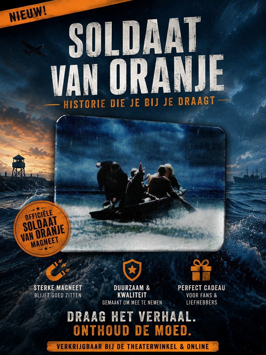 Zeldzame Soldaat van Oranje Musical Magneet (Roeiboot scène), Verzamelen, Muziek, Artiesten en Beroemdheden, Ophalen of Verzenden