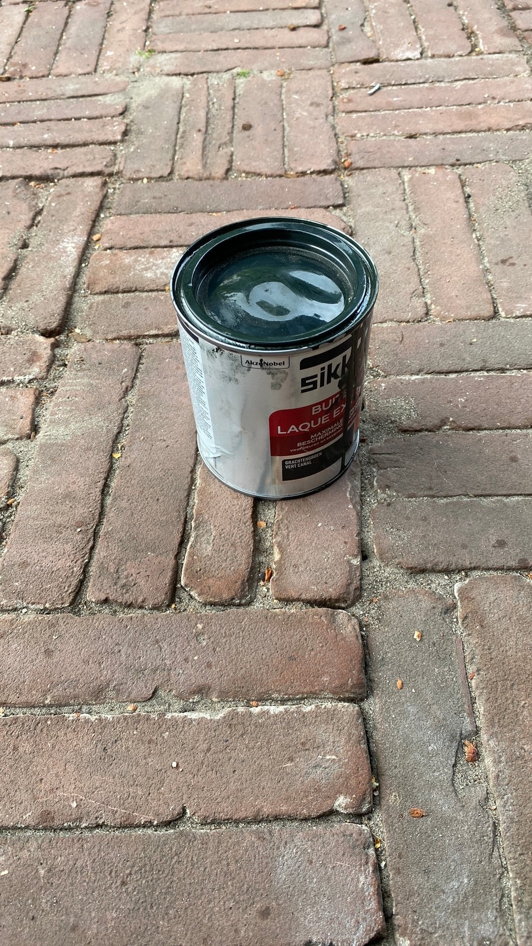 Sikkens Grachtengroen exterior hoogglans, Doe-het-zelf en Verbouw, Verf, Beits en Lak, Ophalen, Zo goed als nieuw, Wit