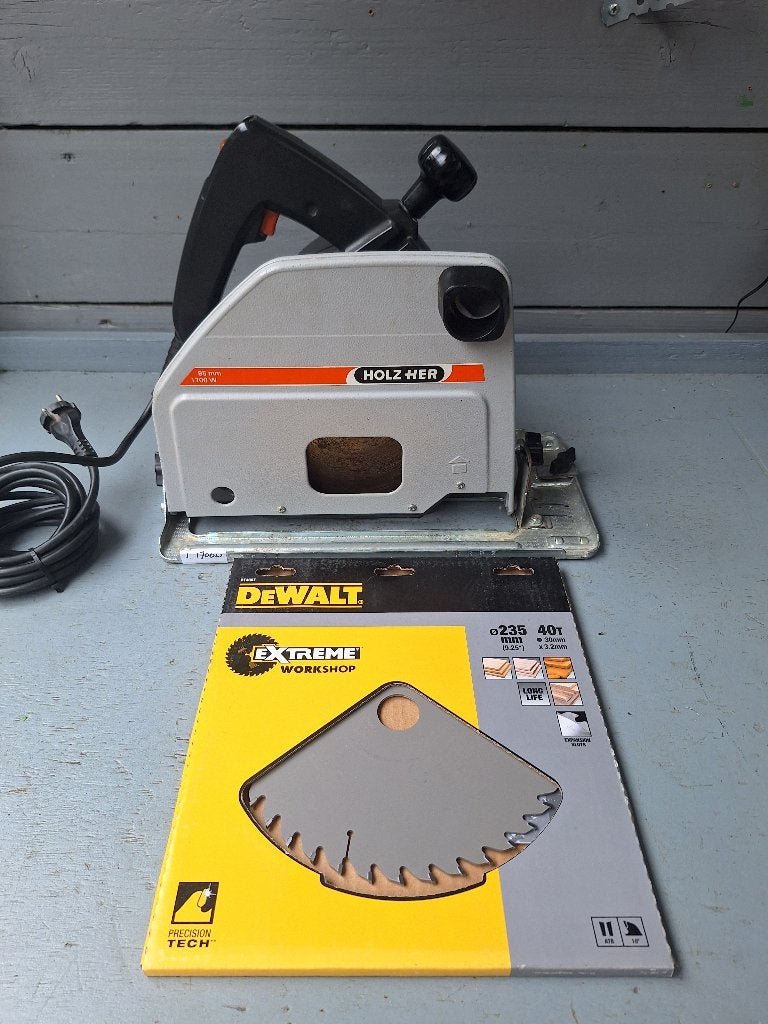 Holzher 2120 inval cirkelzaag 1700w (1), Gebruikt, Cirkelzaag, 70 mm of meer, Ophalen of Verzenden