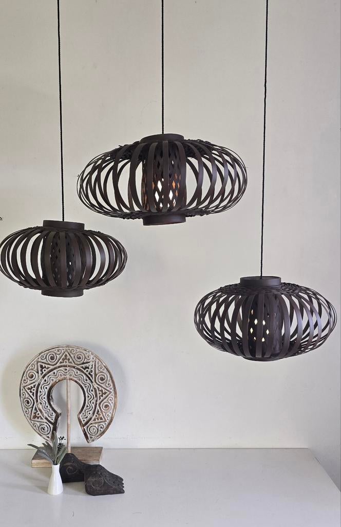 Hanglamp Kumbung van Mooi Bali, Huis en Inrichting, Lampen | Hanglampen, Ophalen of Verzenden, Zo goed als nieuw, Hout, Bohemian, Scandinavisch, Natuurlijk