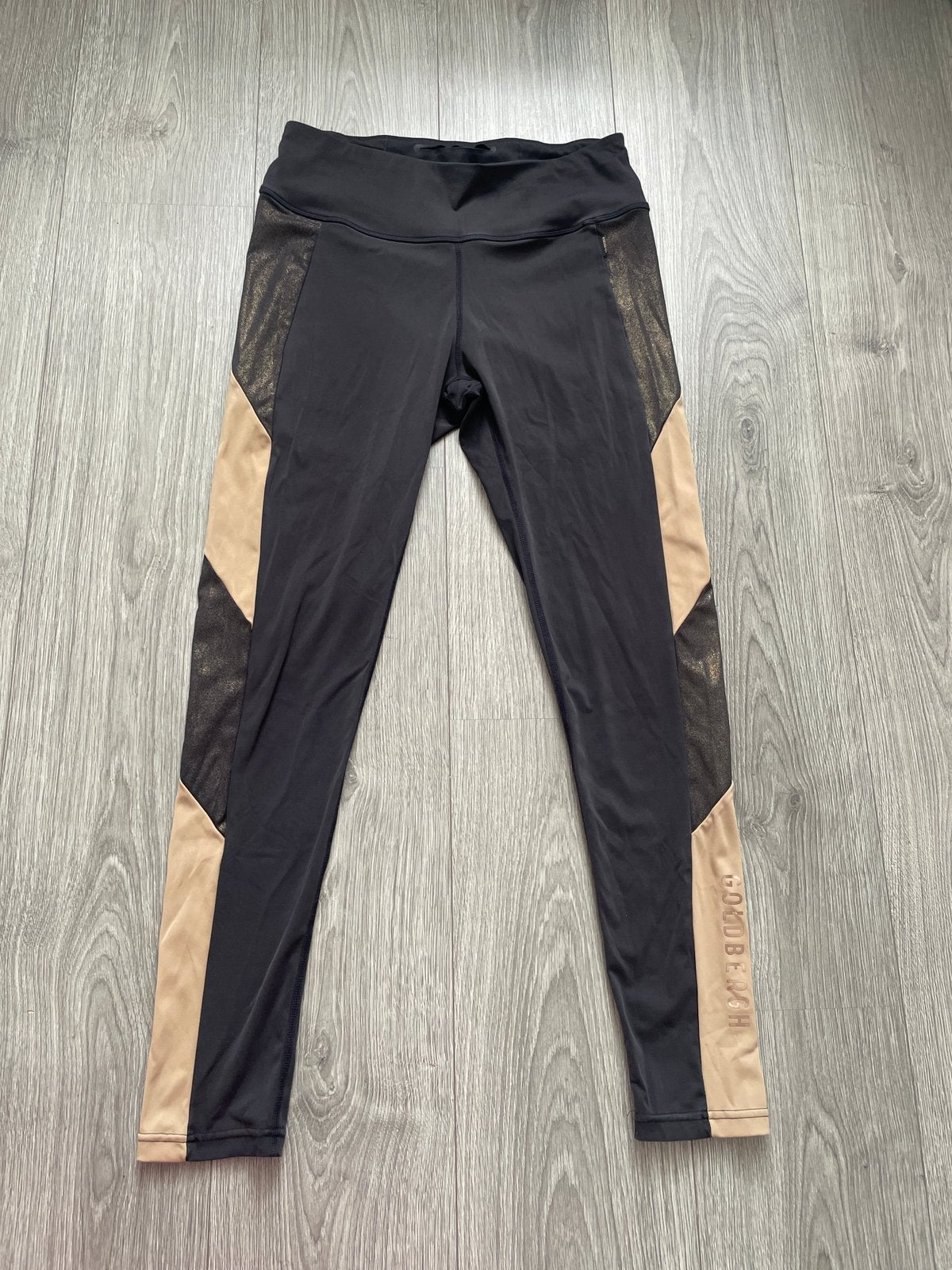 goldbergh dames zwart beige sport legging maat L, Zwart, Maat 42/44 (L), Ophalen of Verzenden, Fitness of Aerobics