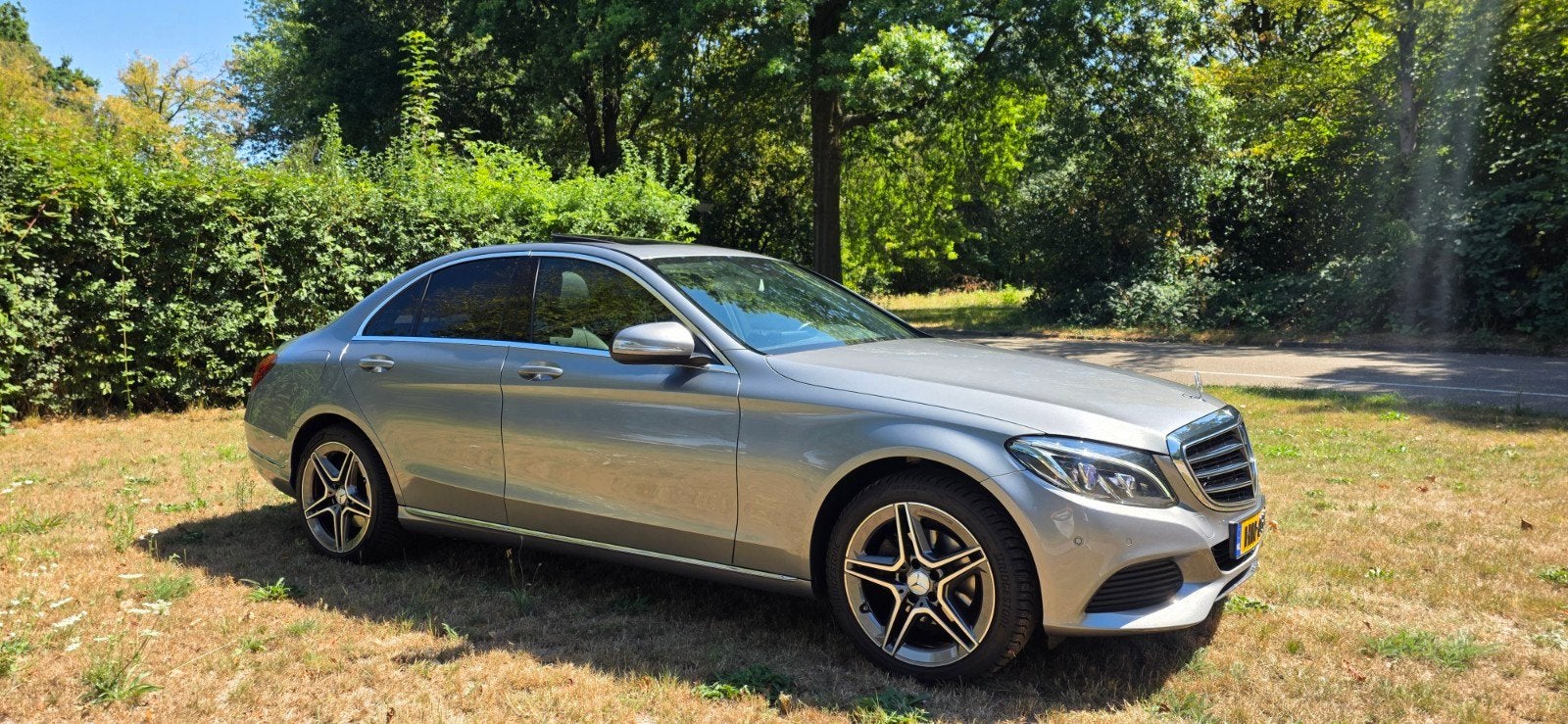 Mercedes-Benz C-Klasse C180 1.6 115KW Automaat 2015 Grijs, Auto's, Mercedes-Benz, Automaat, 1800 kg, 1595 cc, Particulier
