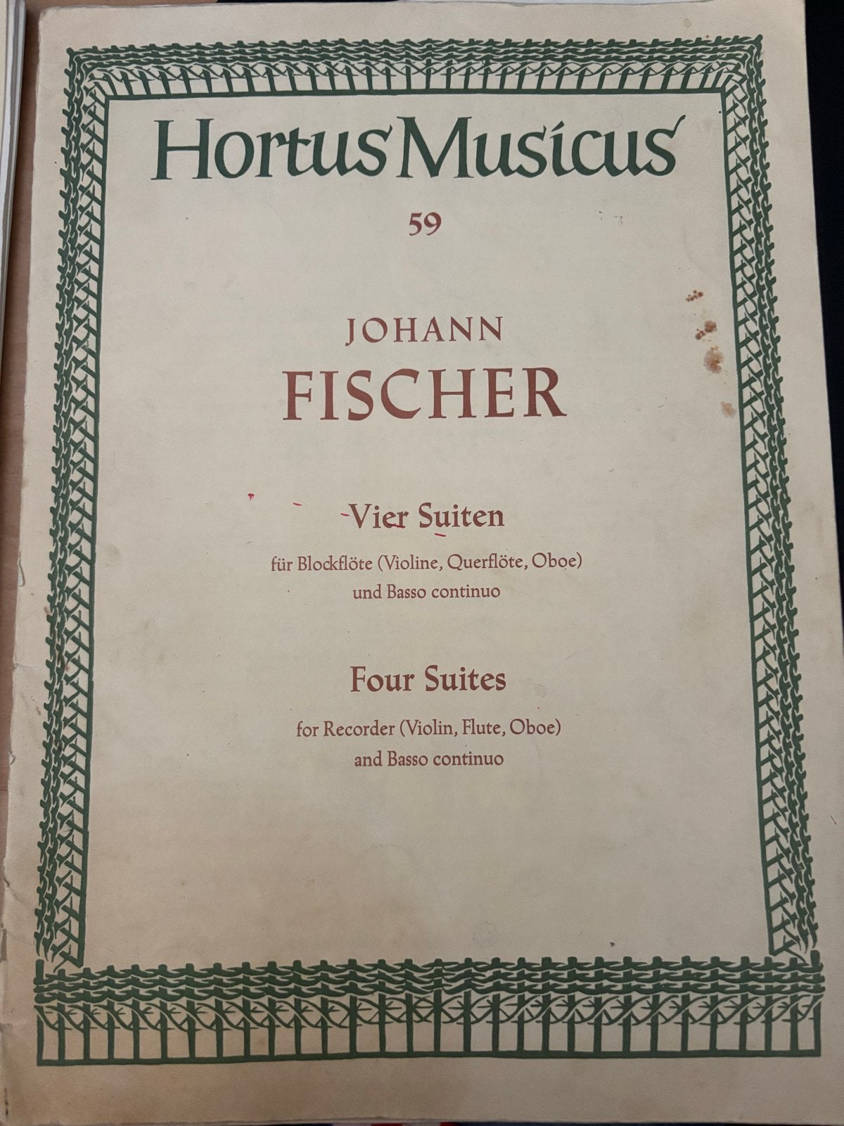 Hortus Musicus: Johann Fischer & Georg Philipp Telemann, Muziek en Instrumenten, Gebruikt, Klassiek, Ophalen of Verzenden, Viool of Altviool