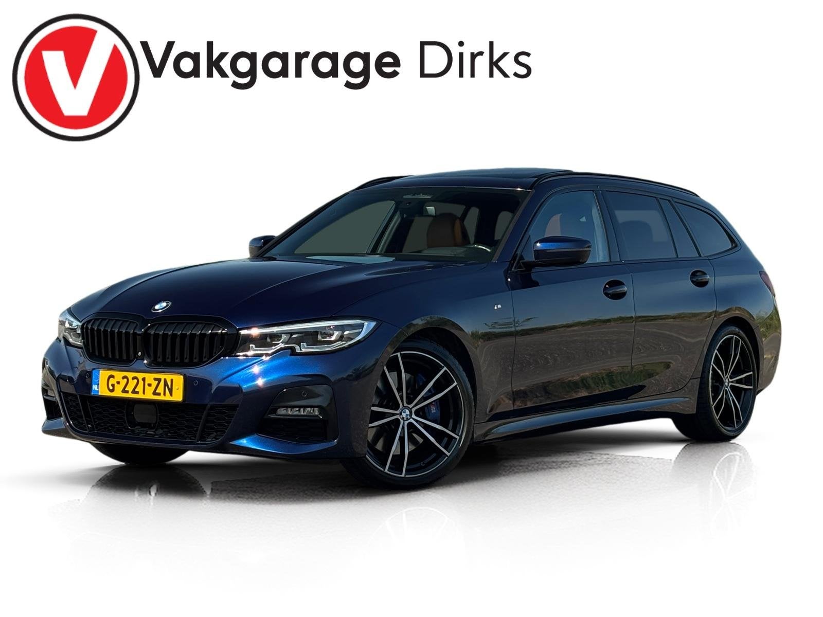 BMW 3-serie Touring 320i M-Sport ✅ Pano ✅ Leder ✅ 360, Auto's, Automaat, 1998 cc, Achterwielaandrijving, Gebruikt