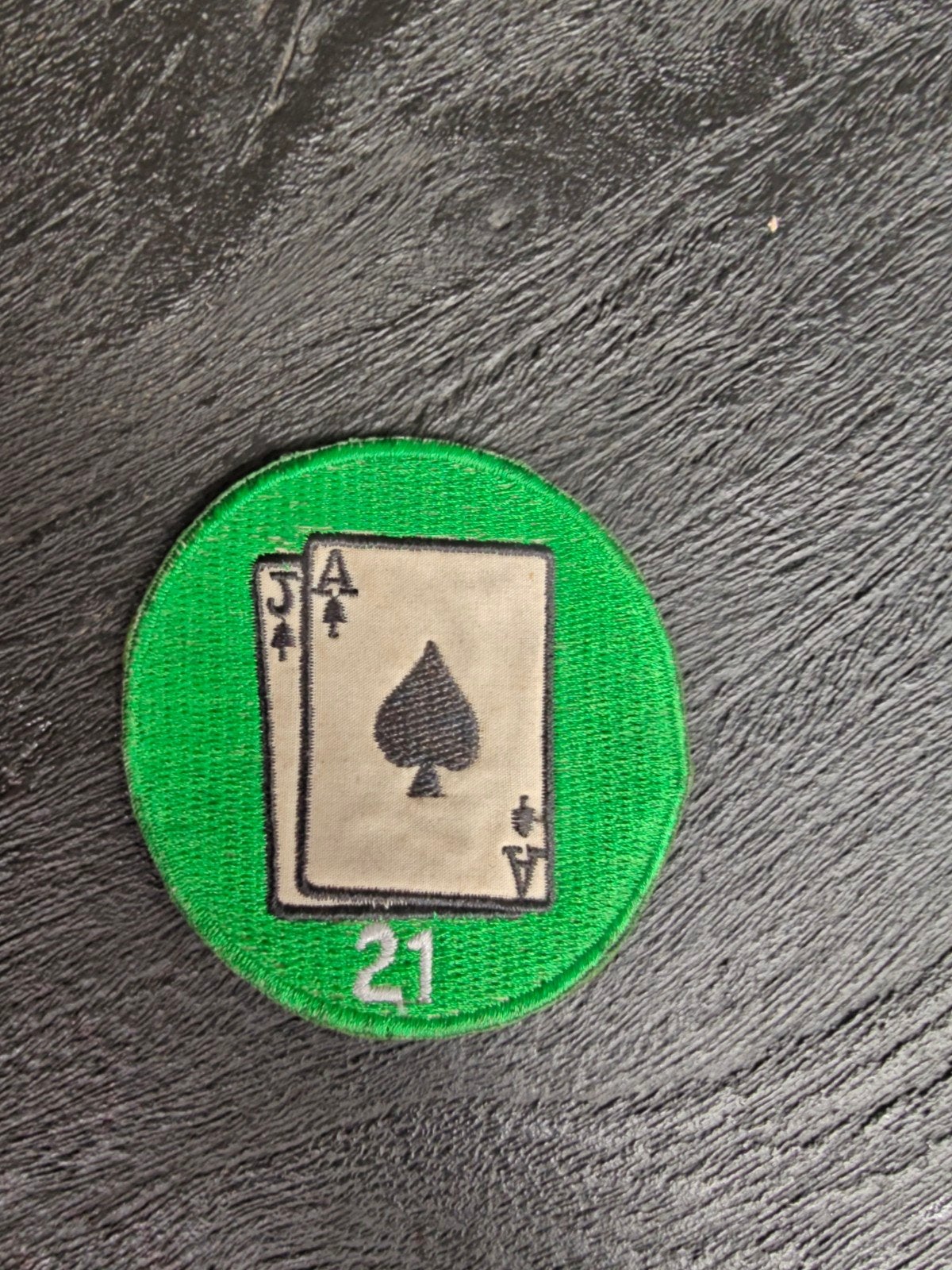 BLACKJACK 21 - Patch - Ace, Jack of Spades - USAF - 21st Cad, Verzamelen, Ophalen of Verzenden, Luchtmacht, Nederland, Embleem of Badge