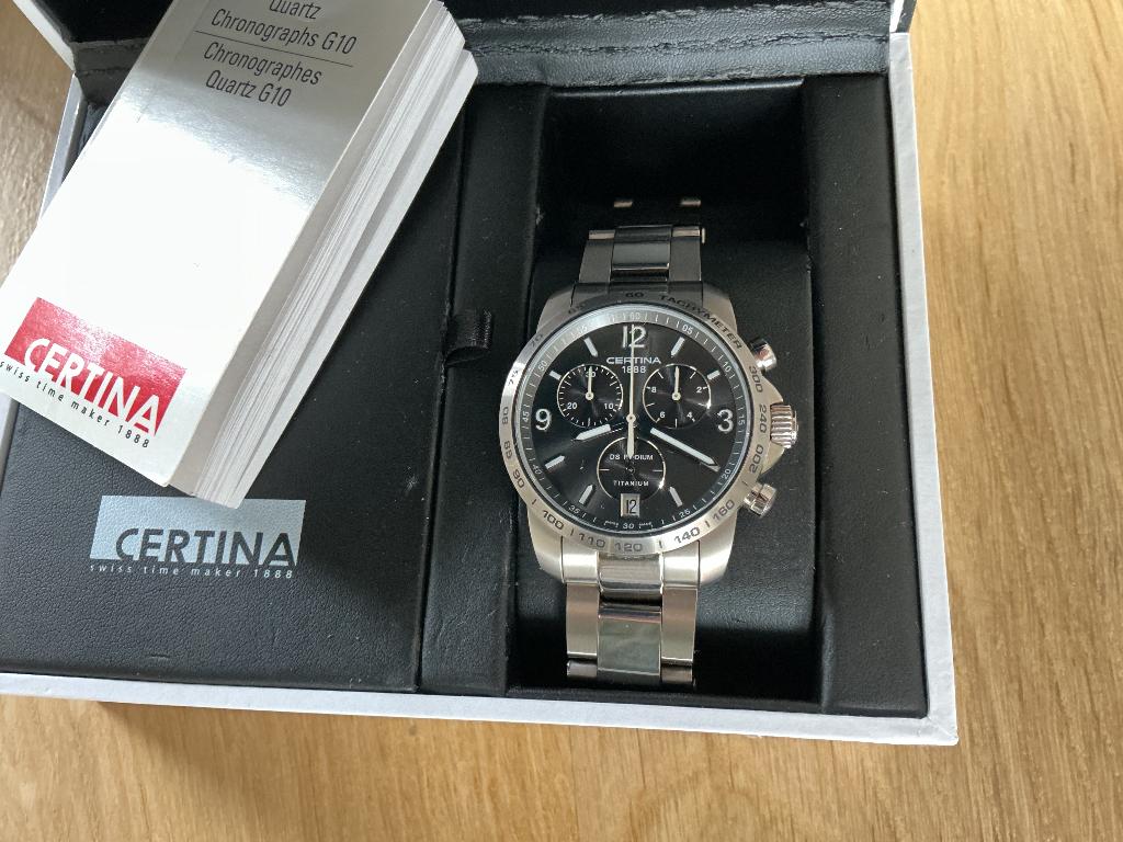 Certina DS Podium Chrono Titanium, Overige merken, Staal, Staal, Polshorloge