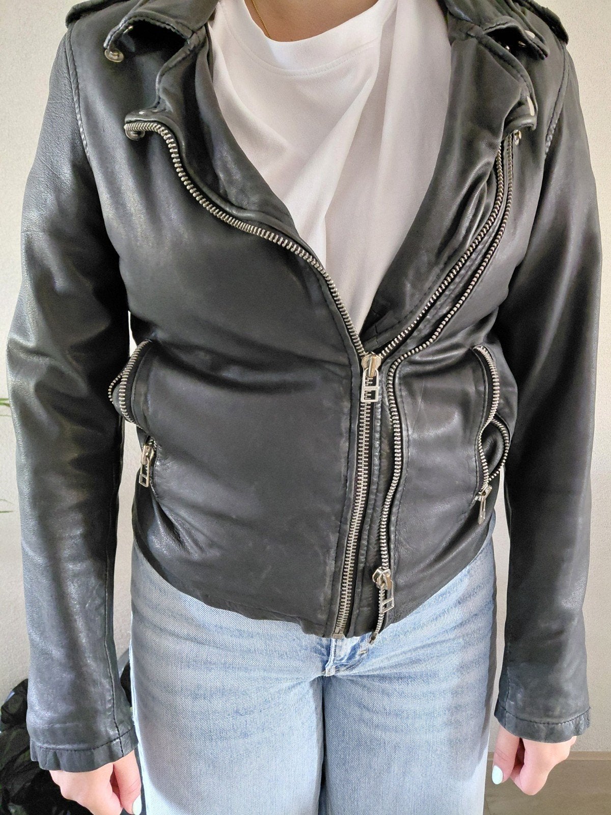 Goosecraft lerenjas dames , mt XXL, Ophalen of Verzenden, Zo goed als nieuw, Maat 46/48 (XL) of groter
