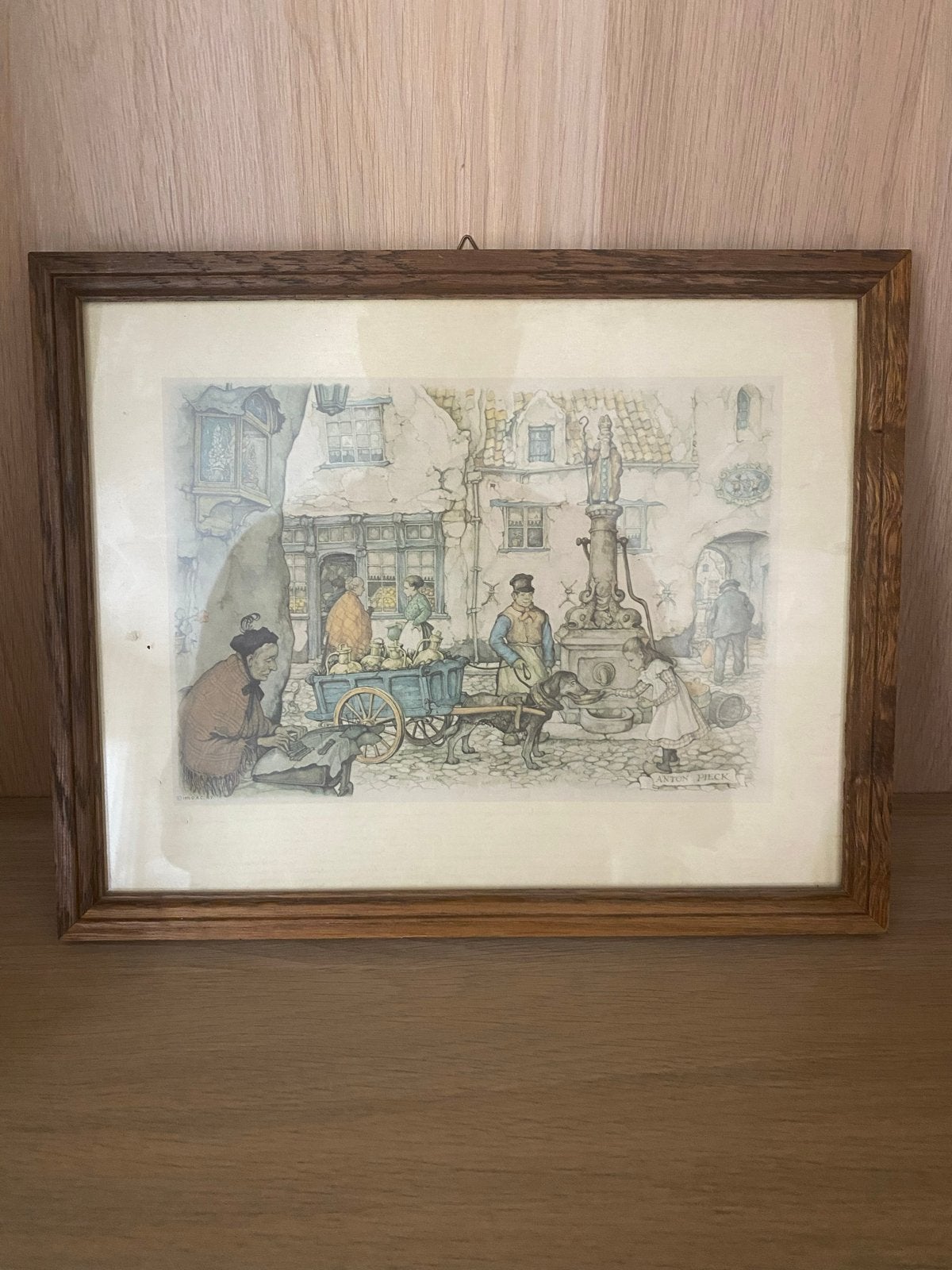 Anton Pieck Druk Jaren '70 - Sprookjesachtige Tafereel, Ophalen