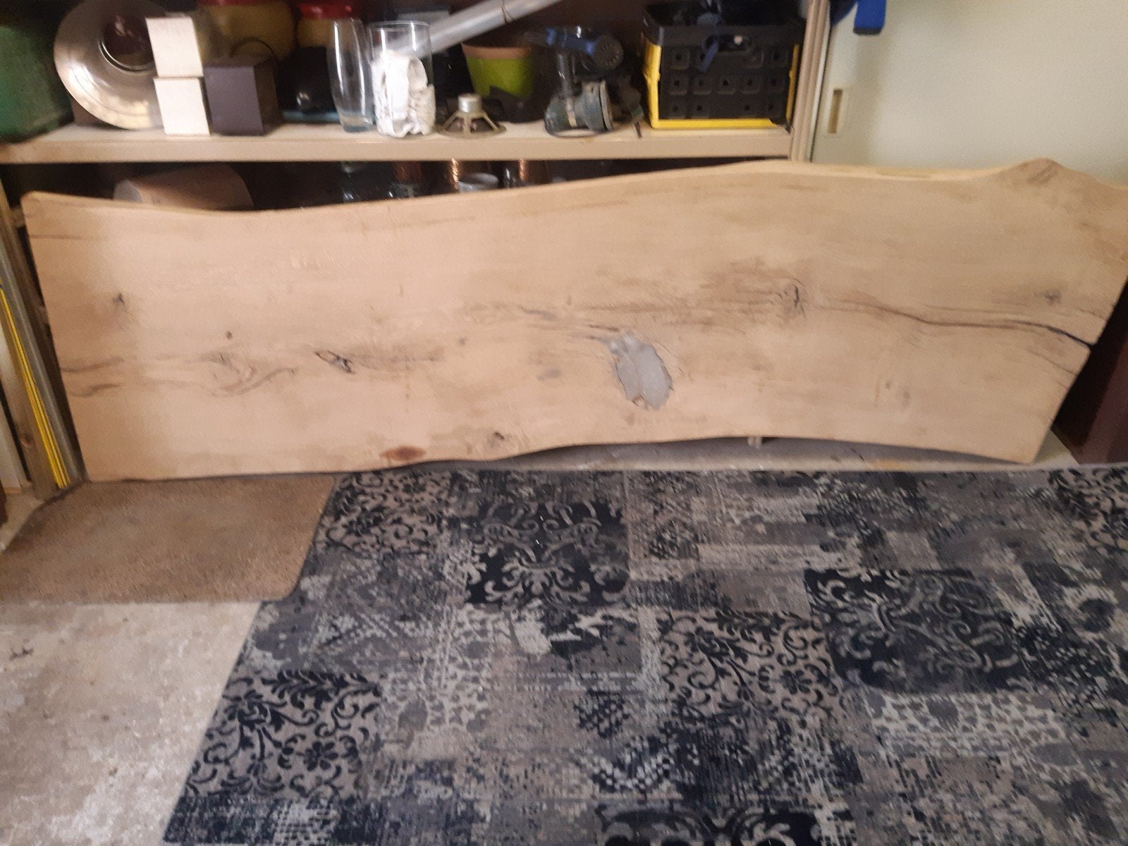 Uniek 20 jaar oud afgeschuurd tafelblad, montageklaar, Ophalen, Gebruikt, 200 cm of meer, 50 tot 100 cm