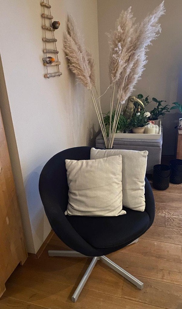 Z.g.a.n. lounge - kuipstoel - SKRUVSTA (IKEA), Huis en Inrichting, Ophalen, IKEA - Modern - Cool, Zwart, Zo goed als nieuw