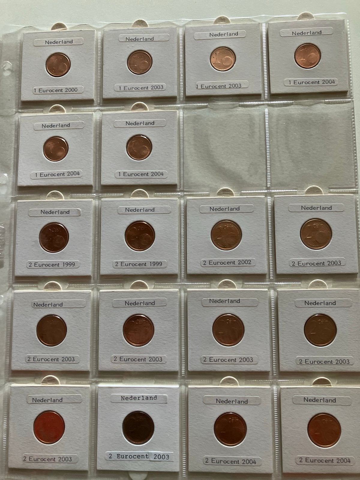Nederlandse 1 en 2 Eurocent munten collectie, Verzenden, Losse munt