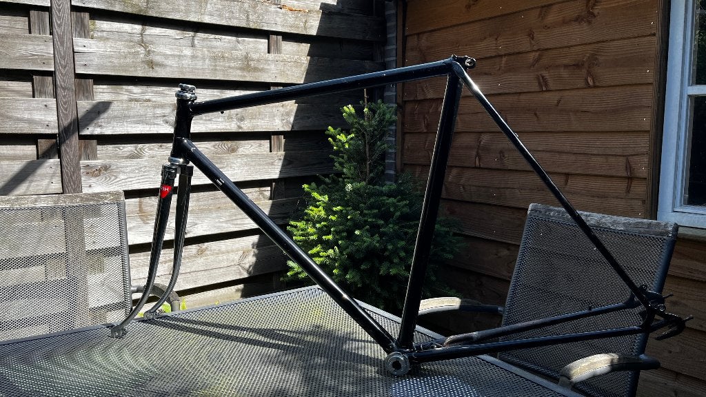 Fiets frame handgebouwd RIH-Amsterdam 1968, Fietsen en Brommers, Minder dan 10 versnellingen, Gebruikt, Staal, Ophalen