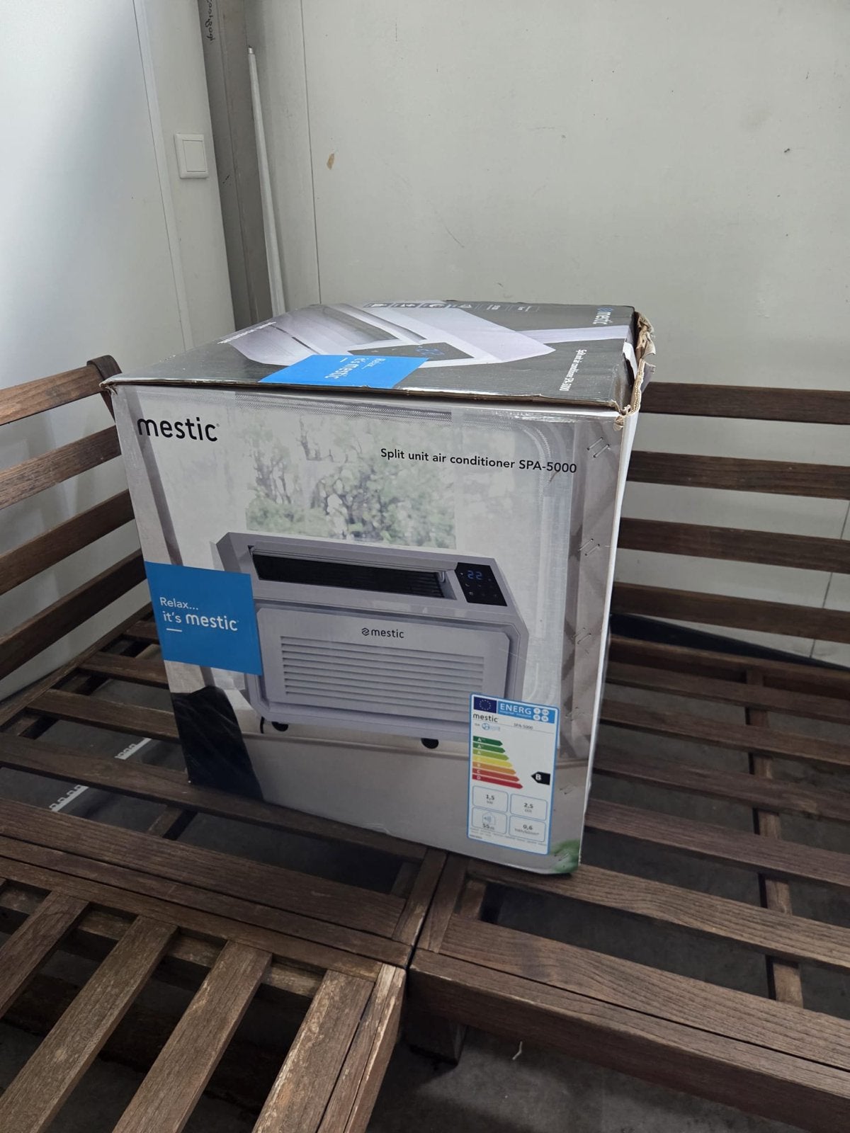 Mestic Split unit airco SPA-5000 voor caravan, Ophalen, Minder dan 60 m³, 3 snelheden of meer, Zo goed als nieuw