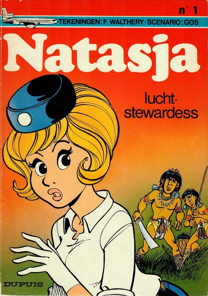 Natasja 1 - Luchtstewardess - SC - Zeer Goede Staat, Eén stripboek, François Walthéry, Ophalen of Verzenden, Zo goed als nieuw