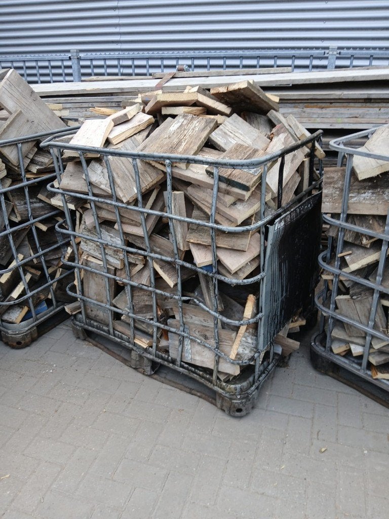 Bigbags of IBC gevuld met brandhout vurenhout steigerhout, Tuin en Terras, Minder dan 3 m³, Ophalen, Overige houtsoorten