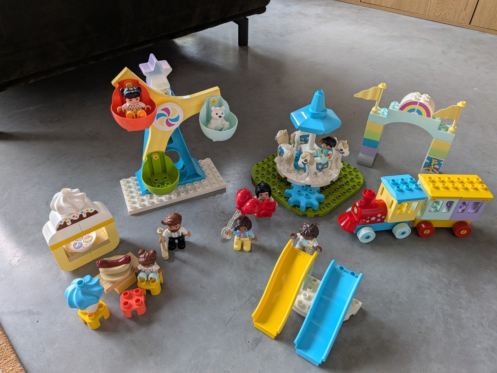 Lego Duplo Pretpark, Inclusief minifiguren, Gebruikt, Ophalen of Verzenden, Duplo