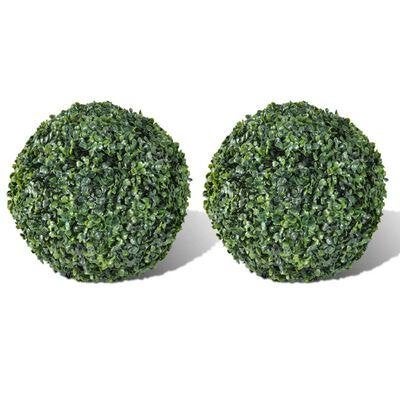nieuw 2 stuks kunst buxus bol 52 cm., Groen, Kunstplant, Nieuw, Ophalen of Verzenden