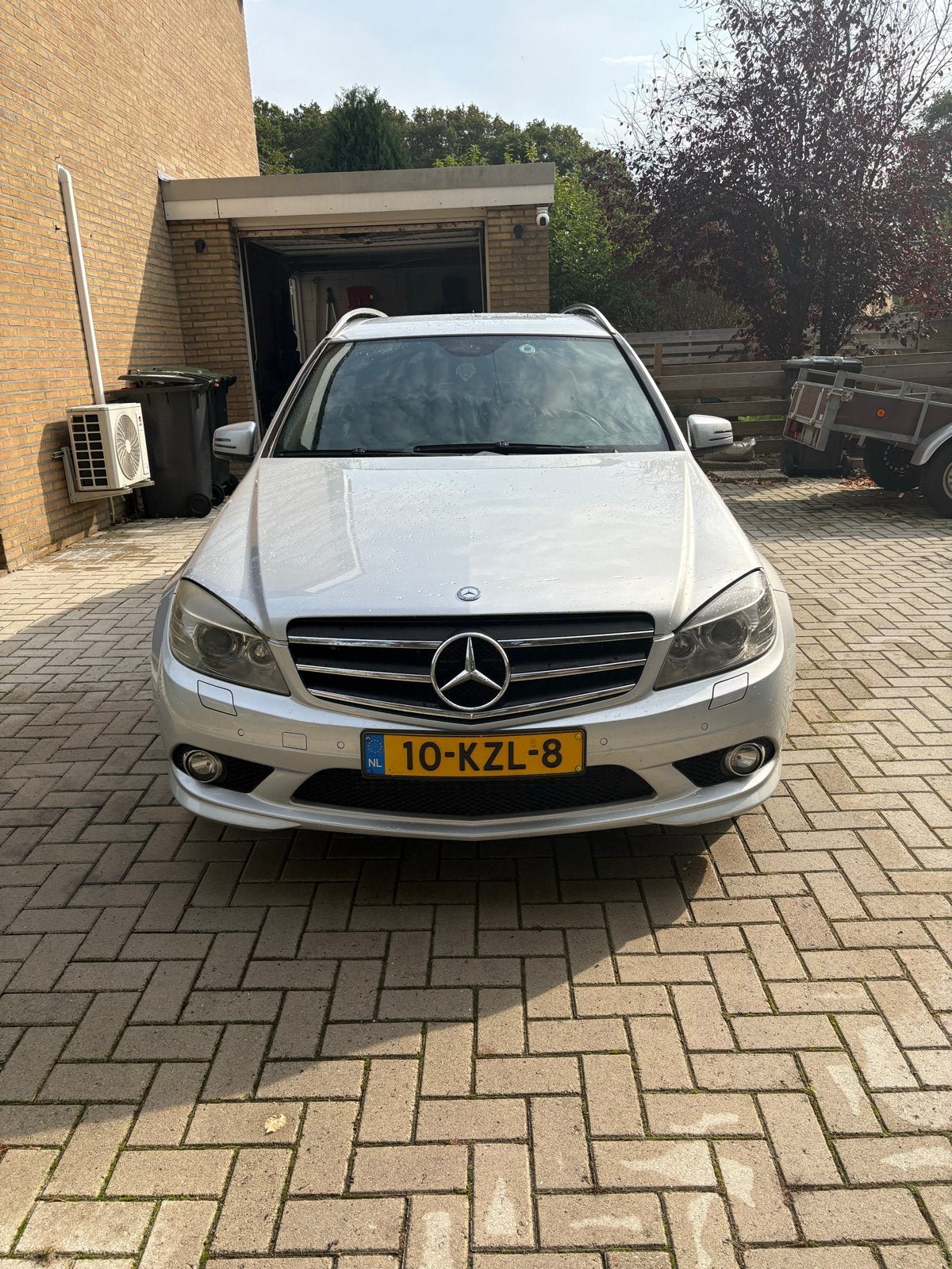 Mercedes-Benz C-Klasse 3.0 CDI C320 Estate AUT 2008 Grijs, Auto's, Achterwielaandrijving, 1800 kg, 197 €/maand, 1650 kg