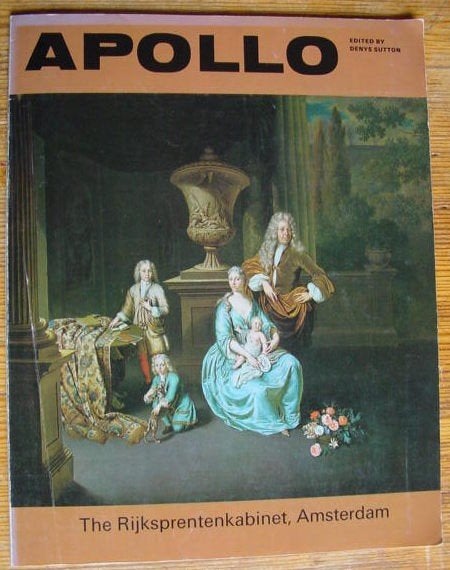 APOLLO the Magazine of the Arts - Rijksprentenkabinet, Ophalen of Verzenden, Zo goed als nieuw, Overige typen