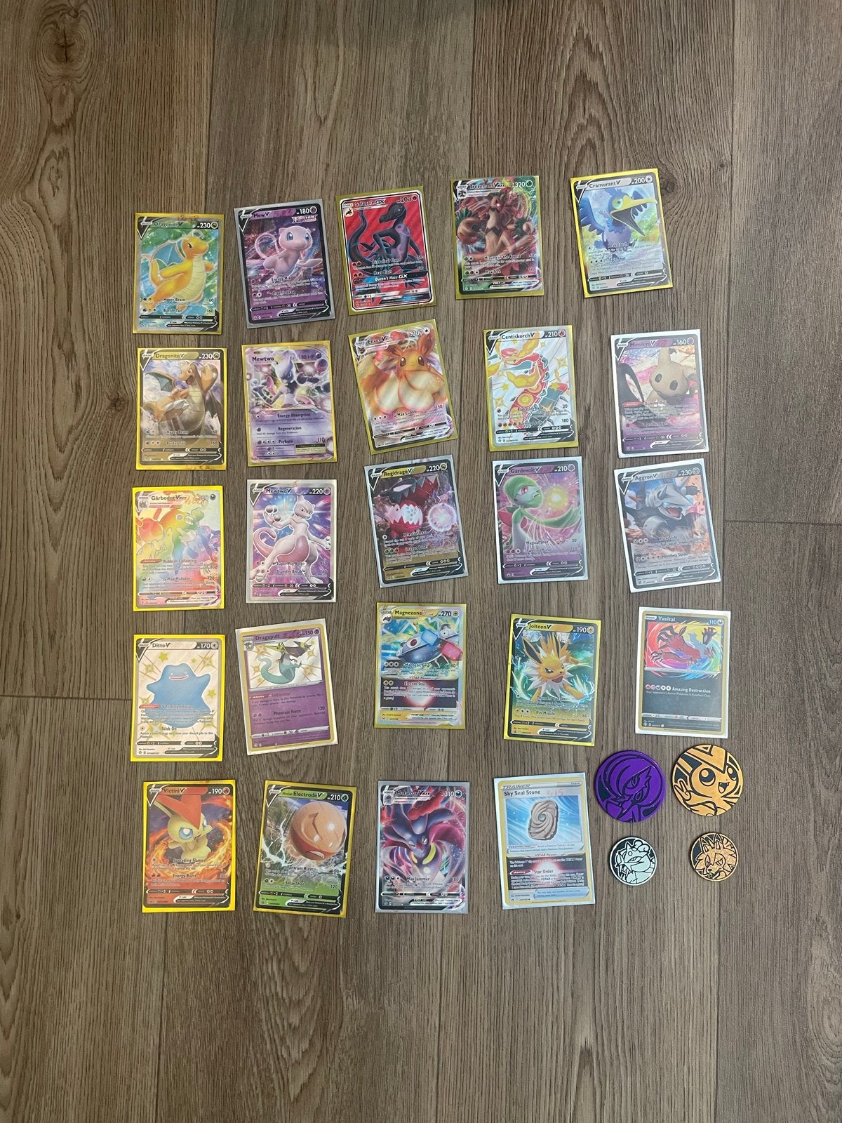 Pokémon kaarten collectie - V, VMAX, Full Art, Promo, Ophalen of Verzenden, Zo goed als nieuw, Meerdere kaarten, Foil