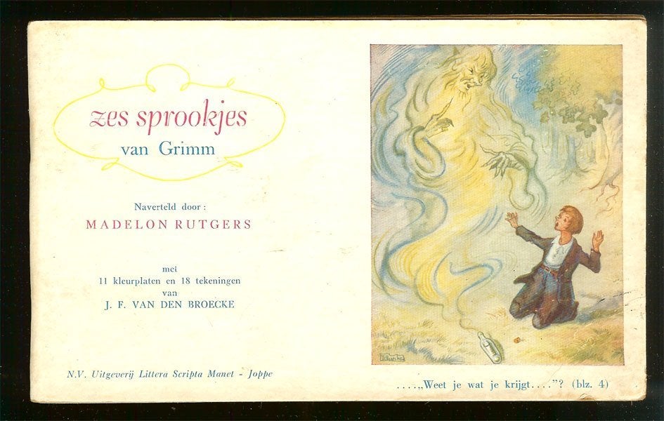 Zes sprookjes van Grimm naverteld door Madelon Rutgers, Ophalen of Verzenden, Gelezen