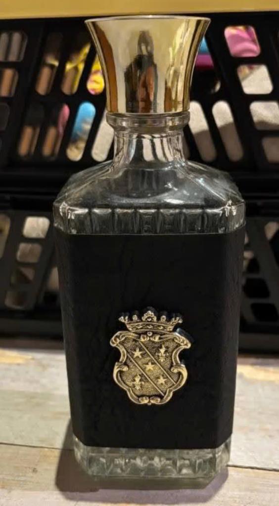 Vintage kristallen karaf - inhoud 0,5 liter - hoogte 25 cm, Antiek en Kunst, Antiek | Glas en Kristal, Ophalen of Verzenden
