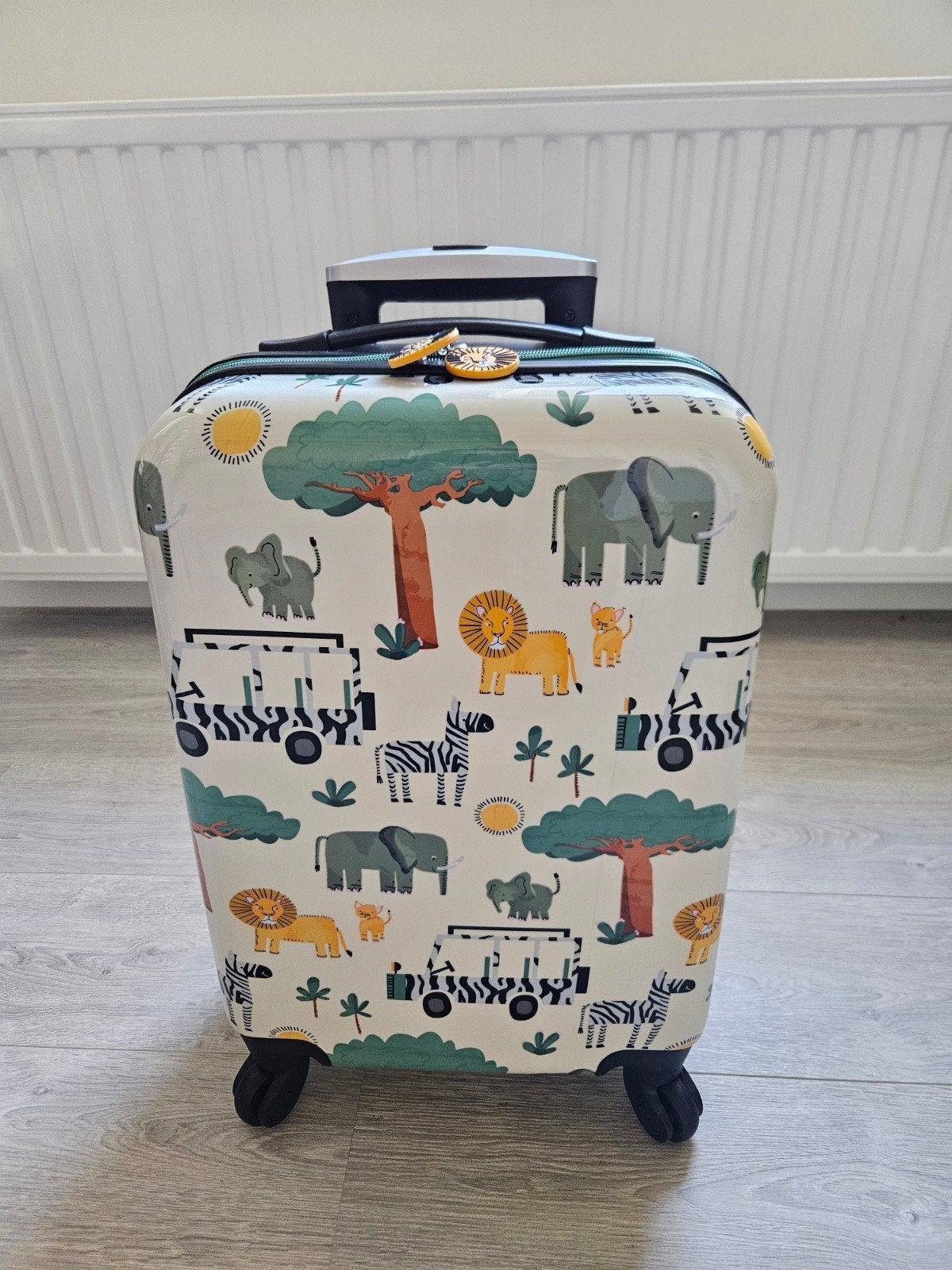Kinder koffer Hema safari hardschaal, Hard kunststof, Minder dan 50 cm, Ophalen of Verzenden, Zo goed als nieuw