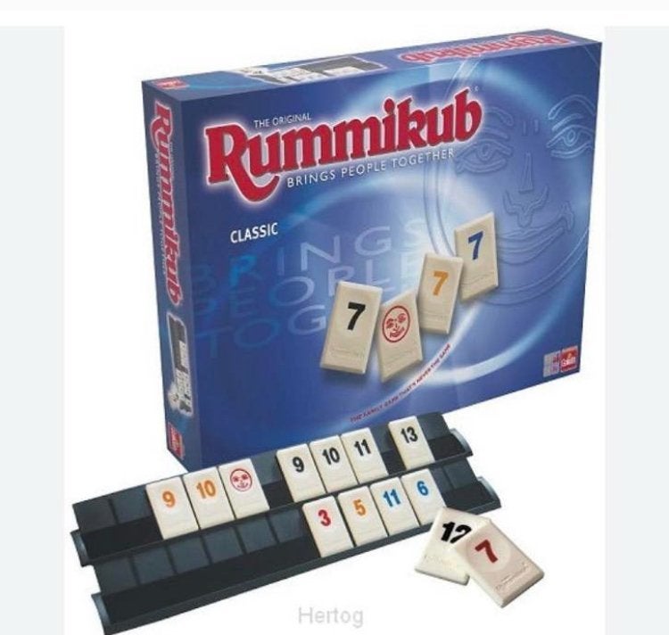Rummikub Classic XL met grote bordjes en grote stenen Large, Hobby en Vrije tijd, Gezelschapsspellen | Bordspellen, Ophalen of Verzenden