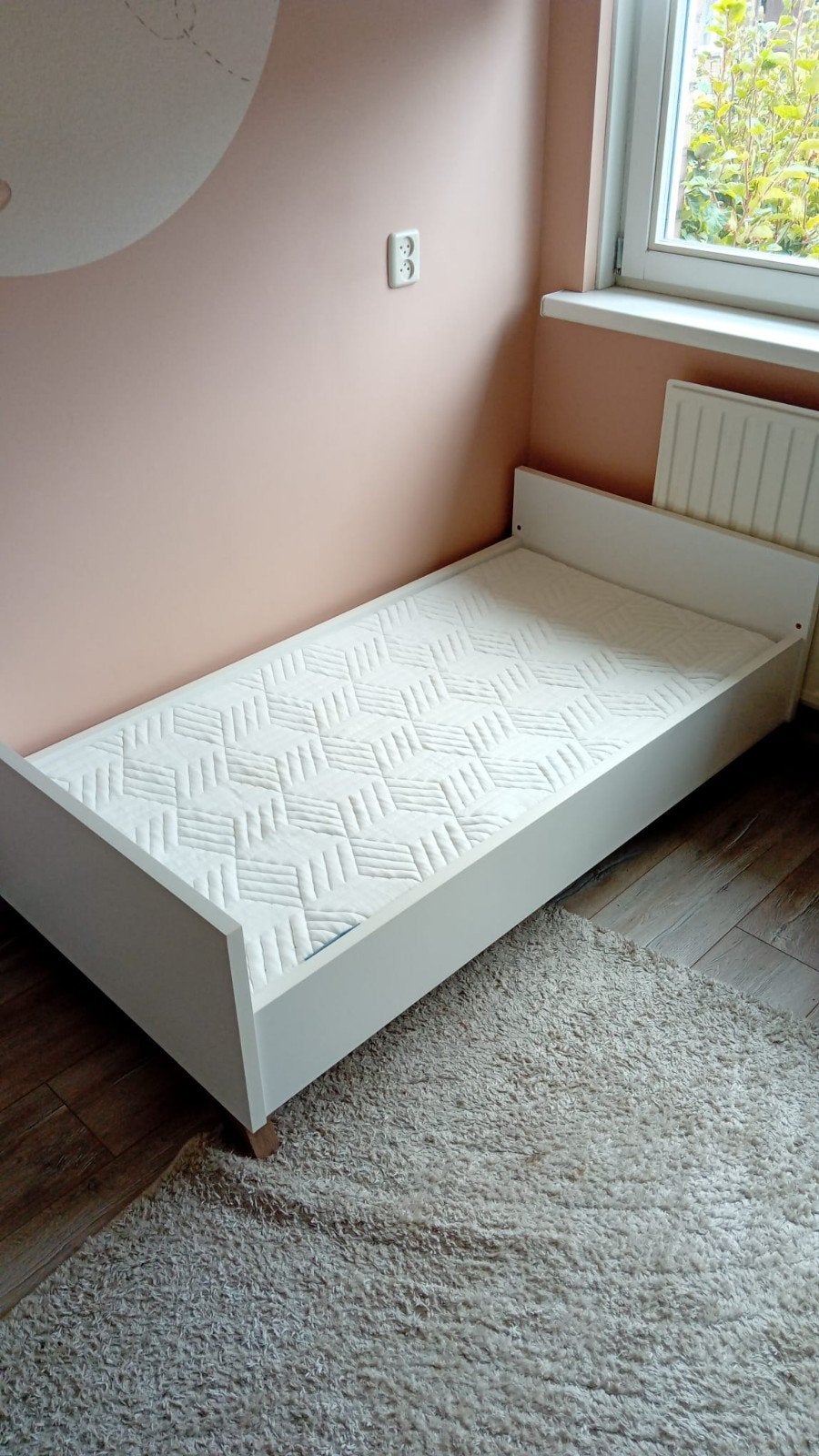 TWF Ledikant 70x140 met Juniorzijden, Commode en Kledingkast, 70 tot 85 cm, 140 tot 160 cm, Zo goed als nieuw, Ophalen