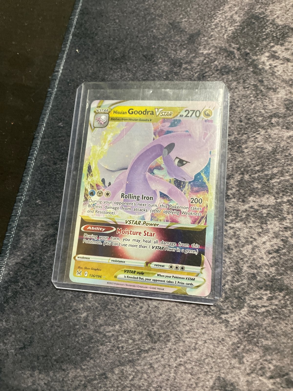 Hisuian Goodra VSTAR 116/196 Pokémon kaart, Verzenden, Zo goed als nieuw, Losse kaart