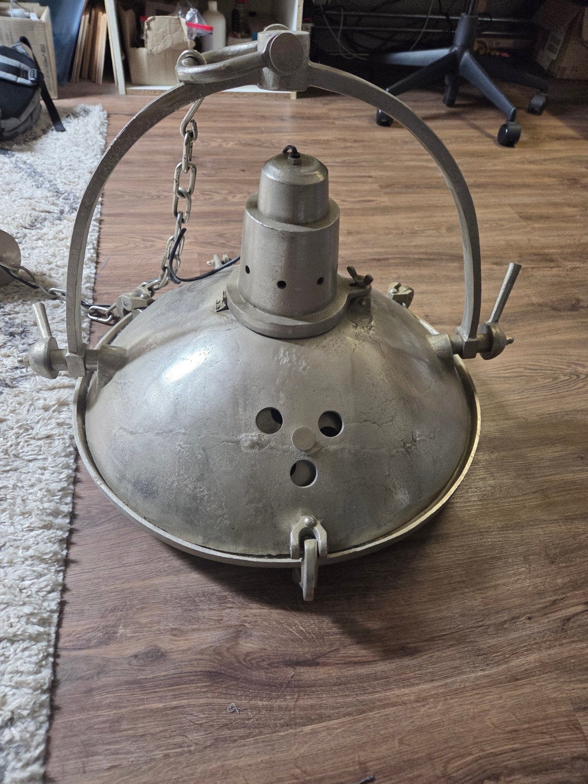 Vintage Industriële Hanglamp - Robuust Design, Antiek en Kunst, Ophalen